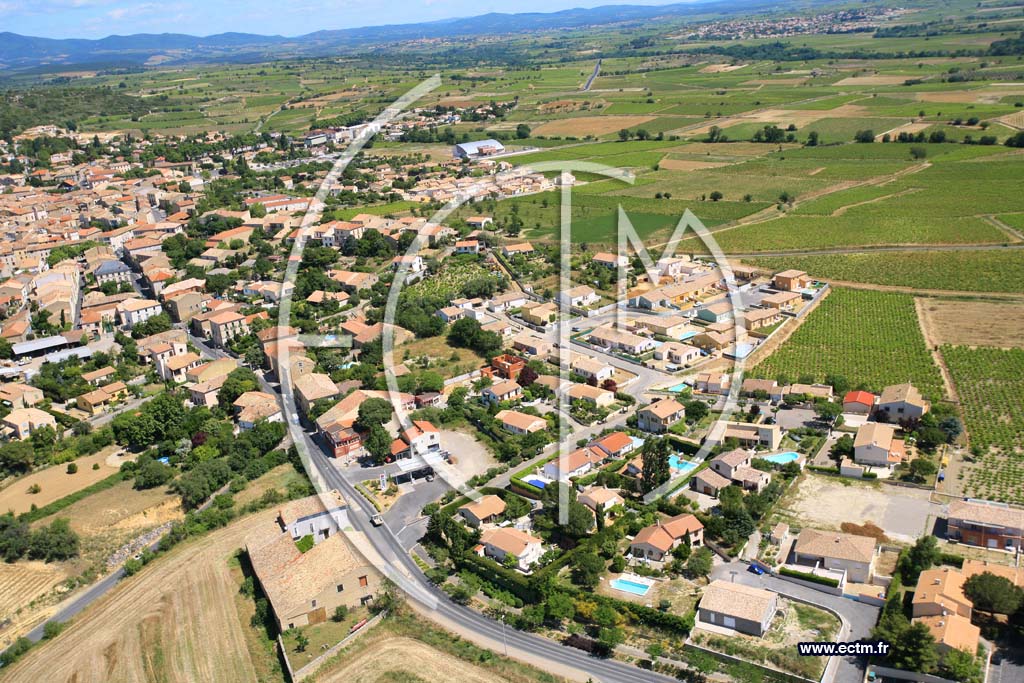 Photo arienne de Murviel les Beziers