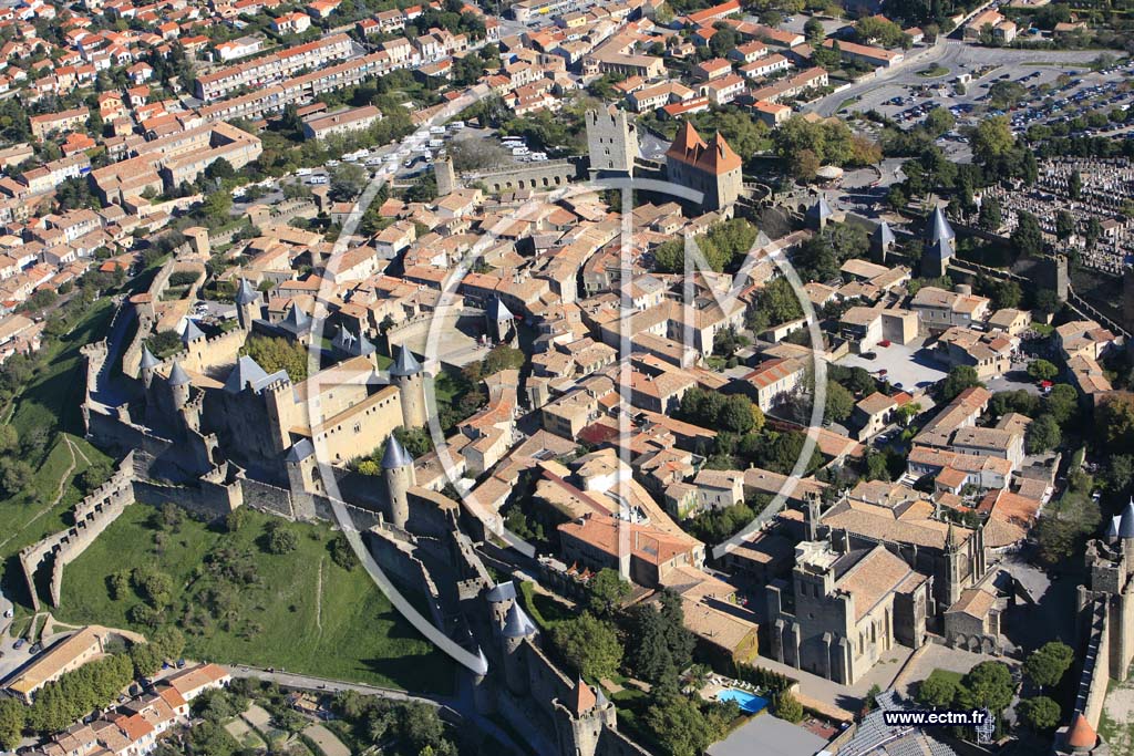 Photo arienne de Carcassonne