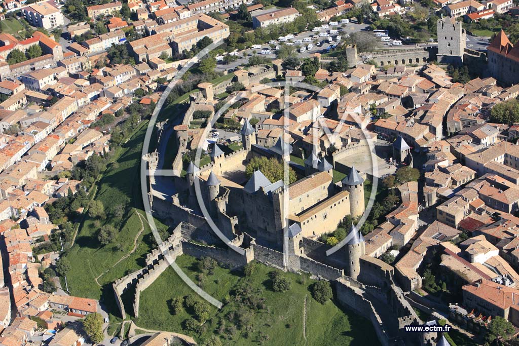 Photo arienne de Carcassonne