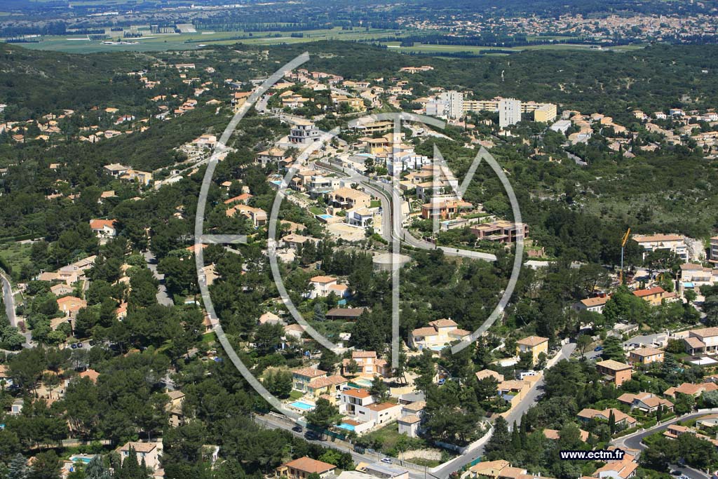 Photo arienne de Villeneuve les Avignon