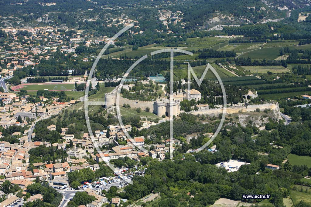 Photo arienne de Villeneuve les Avignon