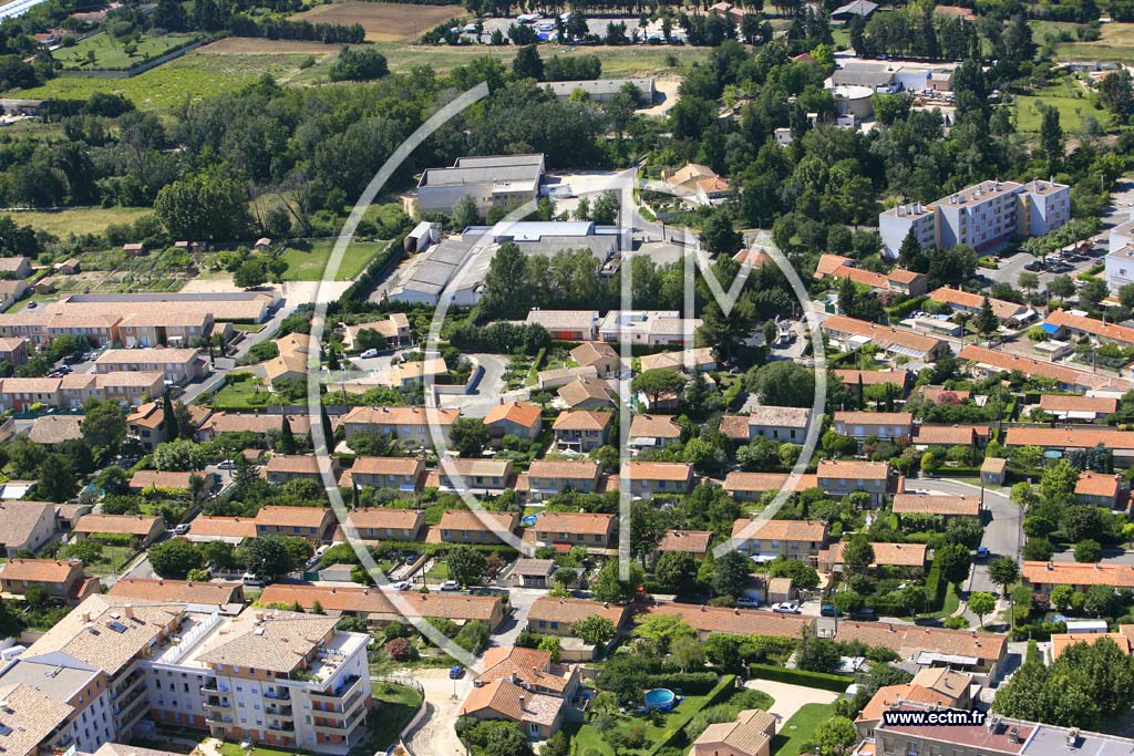 Photo arienne de Carpentras