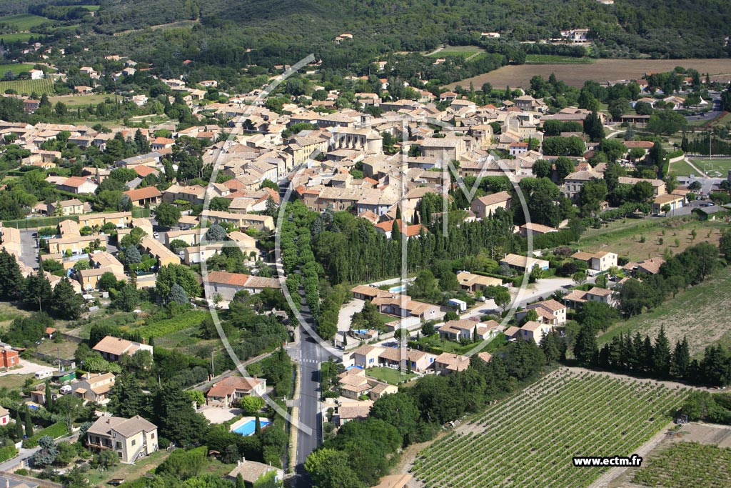 Photo arienne de Serignan du Comtat