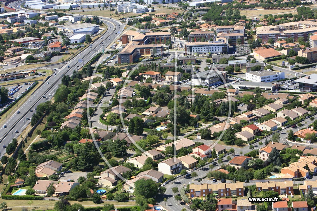 Photo arienne de Blagnac - Nord