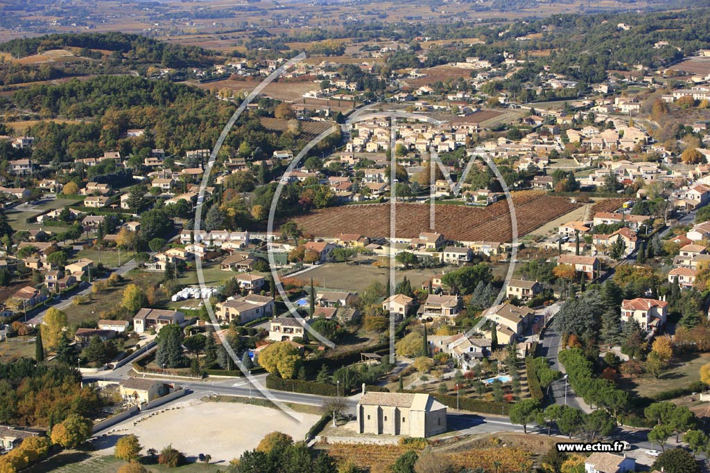 Photo arienne de Vaison la Romaine