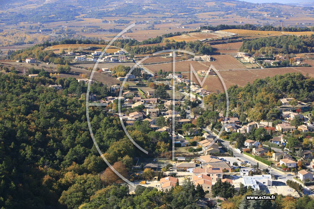 Photo arienne de Vaison la Romaine