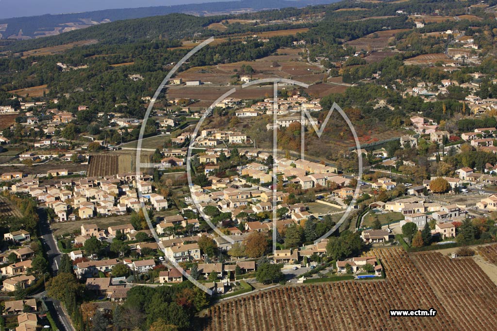 Photo arienne de Vaison la Romaine