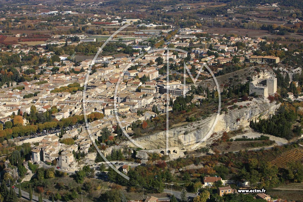Photo arienne de Vaison la Romaine