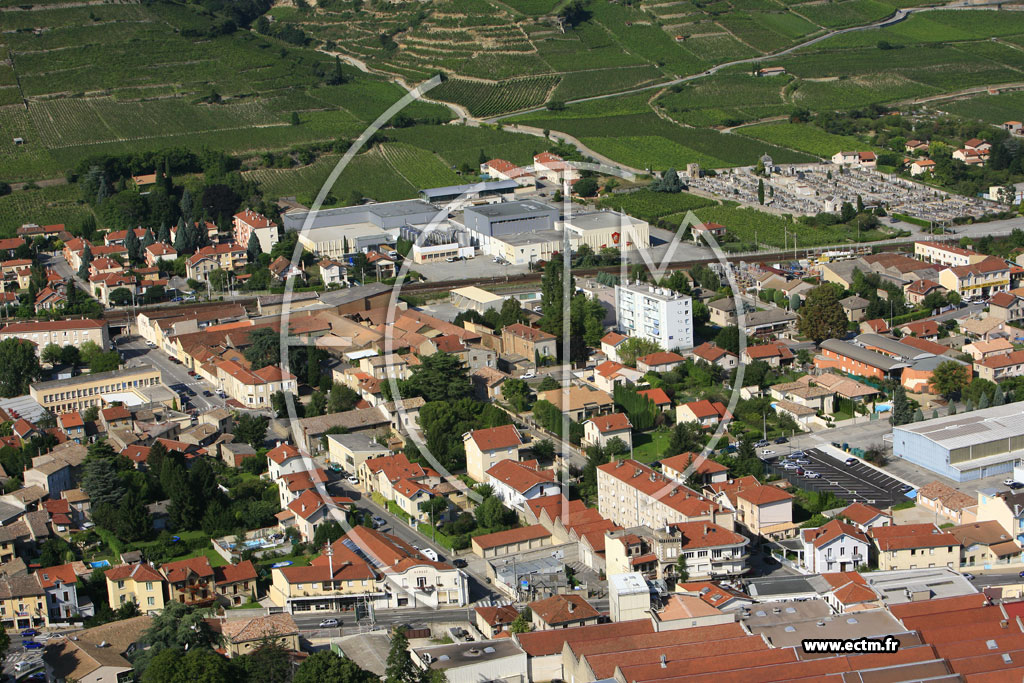 Photo arienne de Tain l'Hermitage