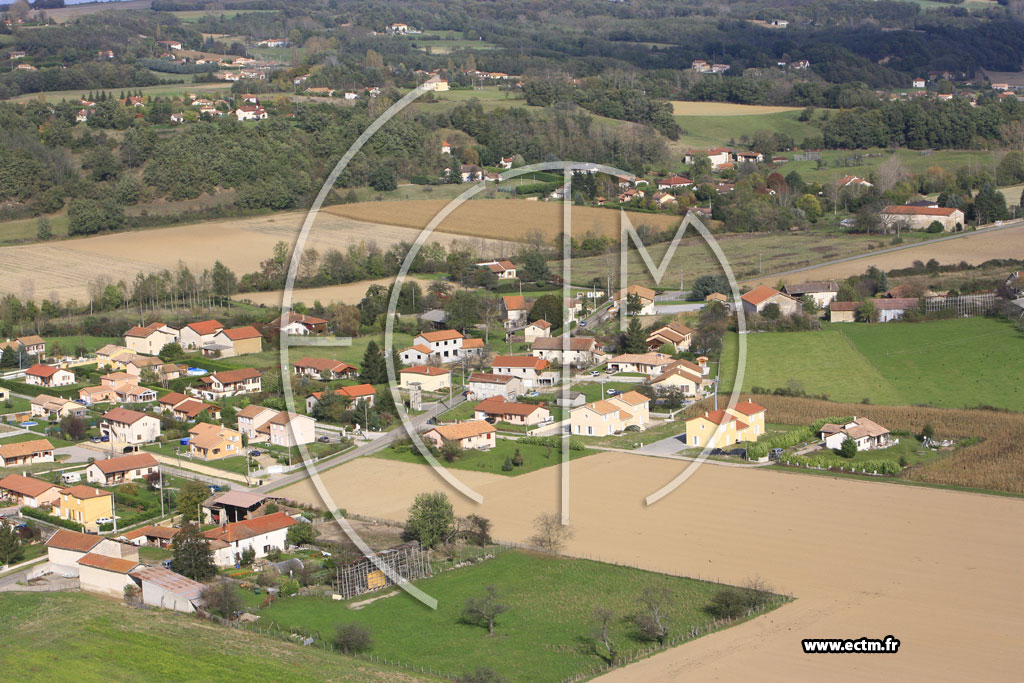 Photo arienne de Moidieu Detourbe (les Granges)