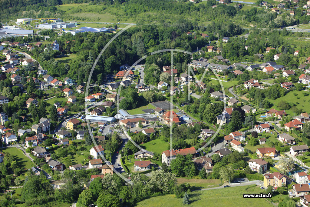 Photo arienne de Aix les Bains (Chemin de Bellevue)