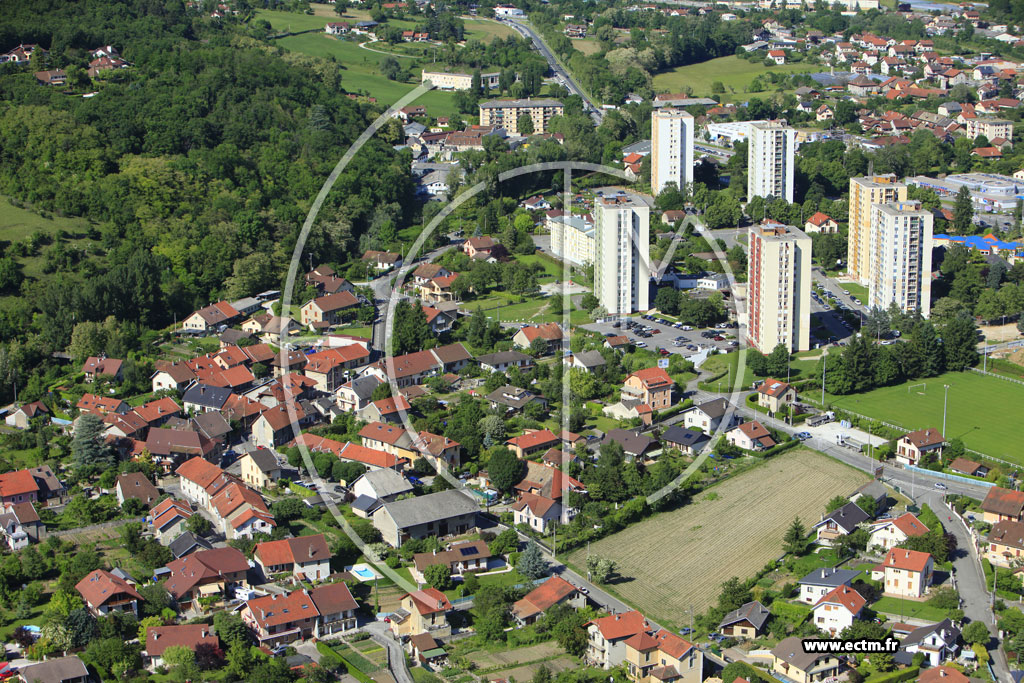 Photo arienne de Aix les Bains (Chemin de Viborgne)