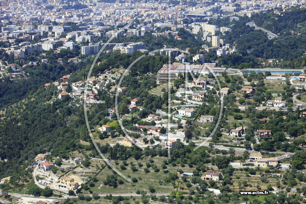 Photo arienne de Nice (Avenue de Rimiez)