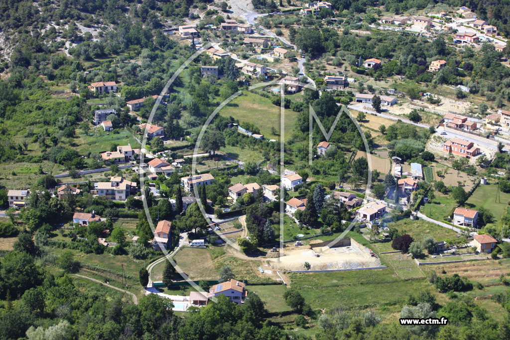 Photo arienne de Tourrettes Levens (Plan d'Arriou)