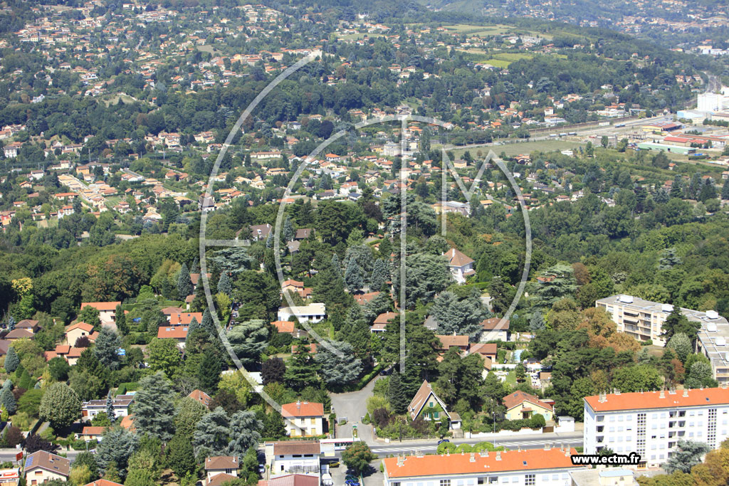 Photo arienne de Caluire-et-Cuire (Avenue du Gnral De Gaulle)