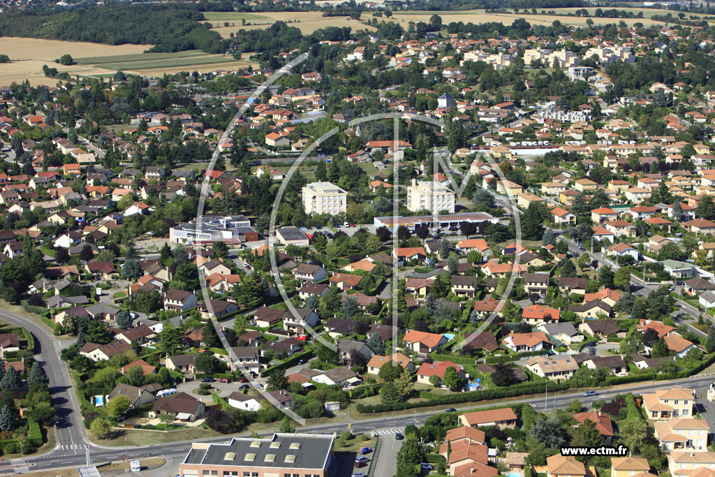 Photo arienne de Chassieu (Route de Lyon)