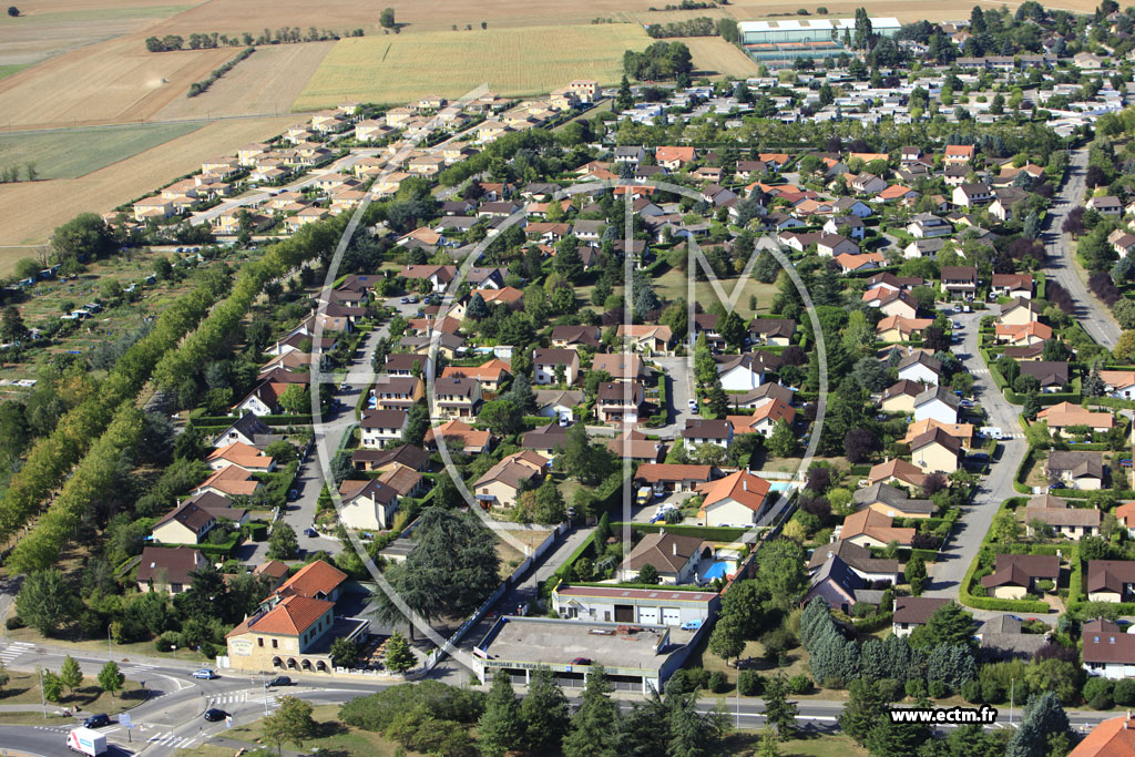 Photo arienne de Chassieu (Route de Lyon)