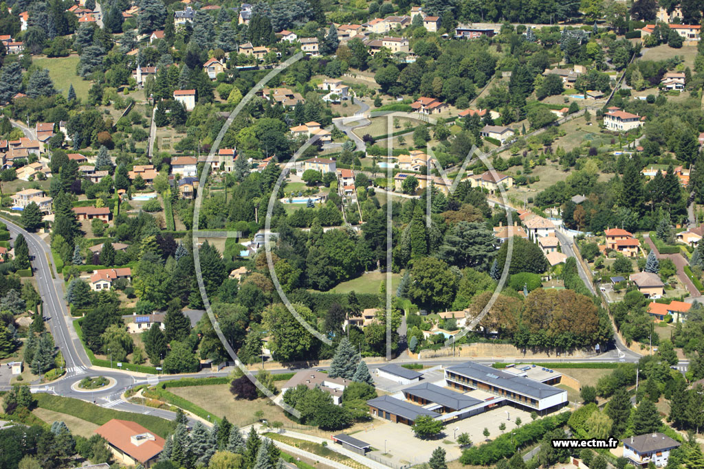 Photo arienne de Saint-Cyr-au-Mont-d'Or