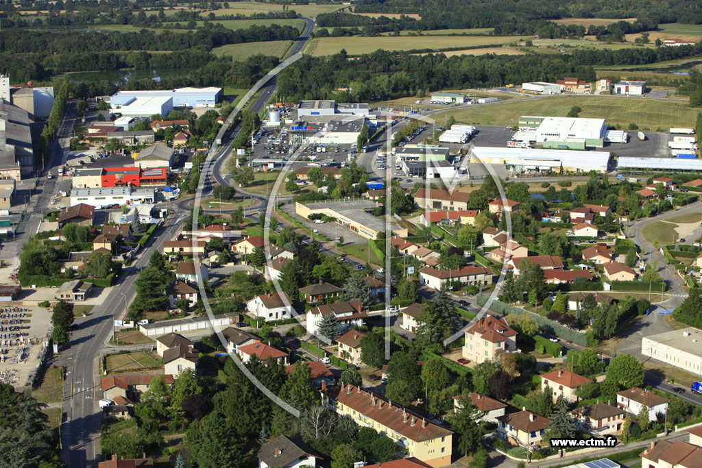 Photo arienne de Villars-les-Dombes