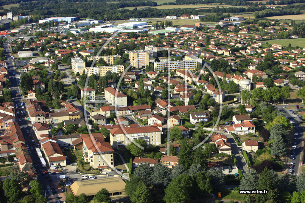 Photo arienne de Villars-les-Dombes