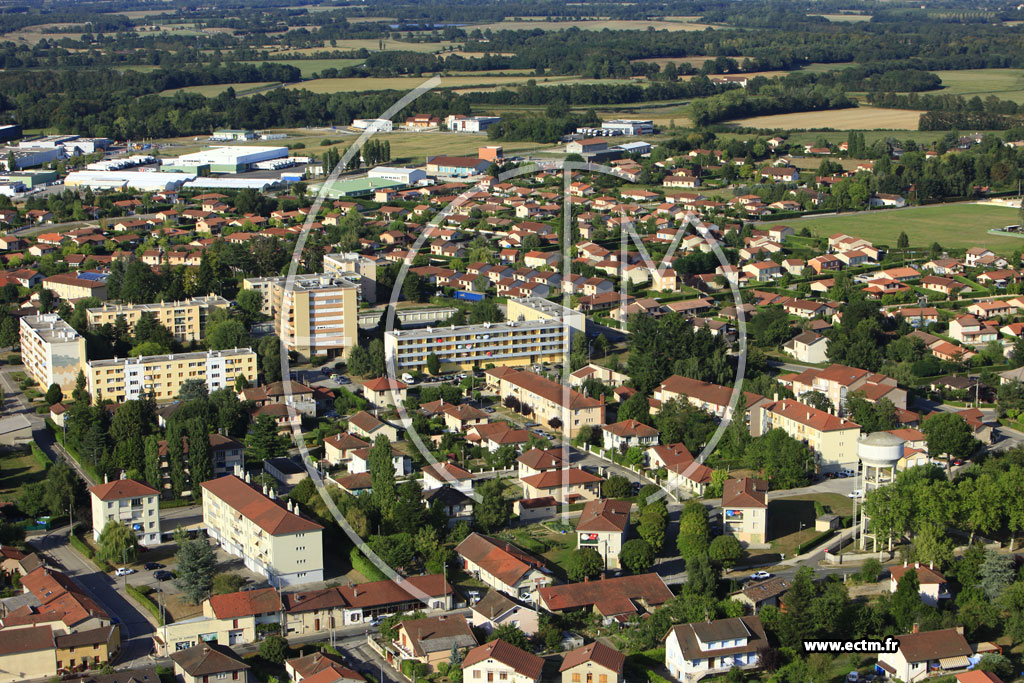 Photo arienne de Villars-les-Dombes