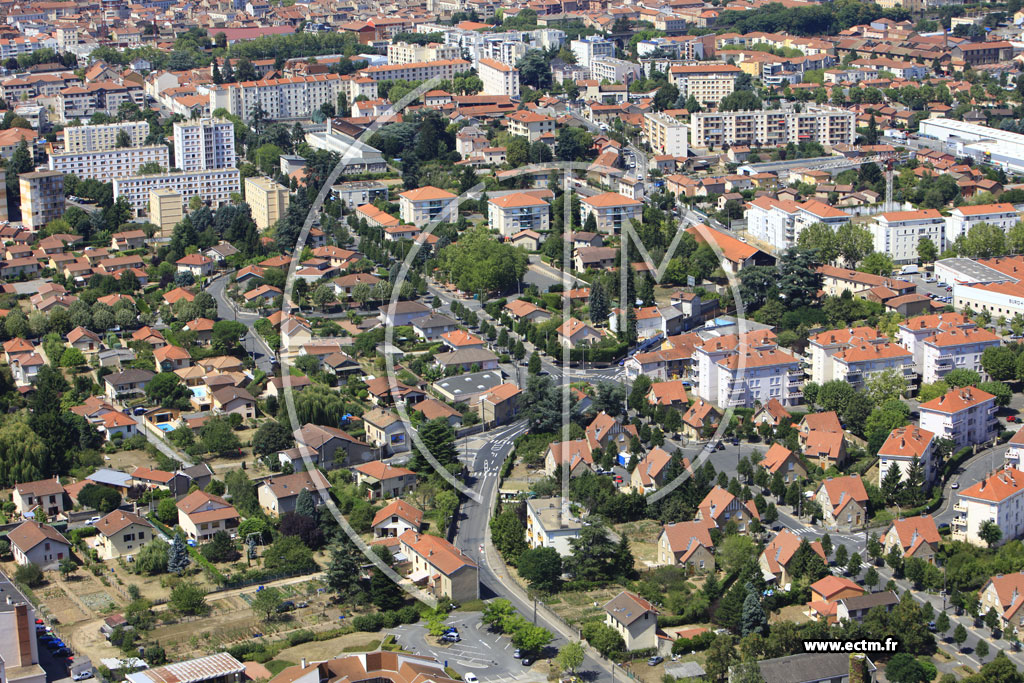 Photo arienne de Villefranche-sur-Sane (Rue Lamartine)