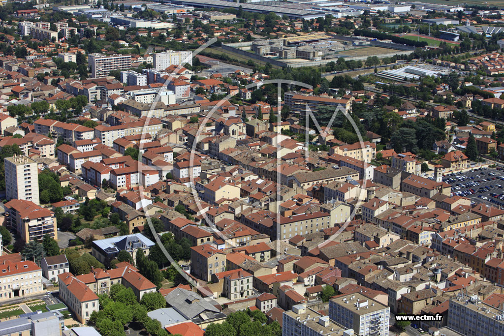 Photo arienne de Villefranche-sur-Sane