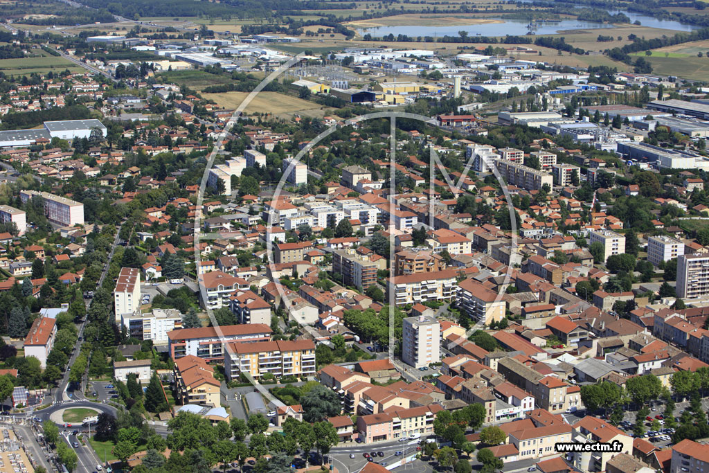 Photo arienne de Villefranche-sur-Sane