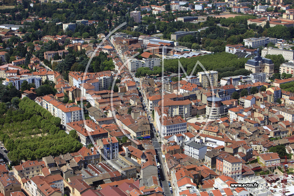 Photo arienne de Villefranche-sur-Sane