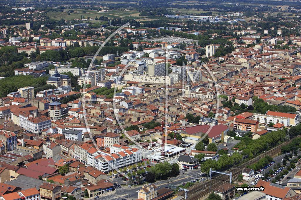 Photo arienne de Villefranche-sur-Sane