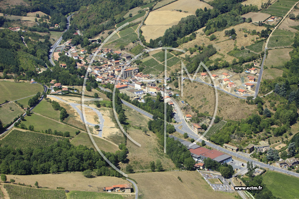 Photo arienne de Saint-Clment-sur-Valsonne