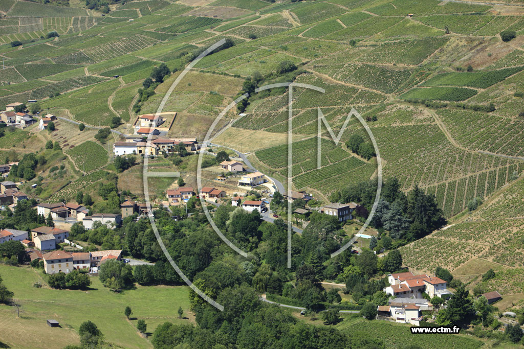 Photo arienne de Vaux-en-Beaujolais (Montrichard)