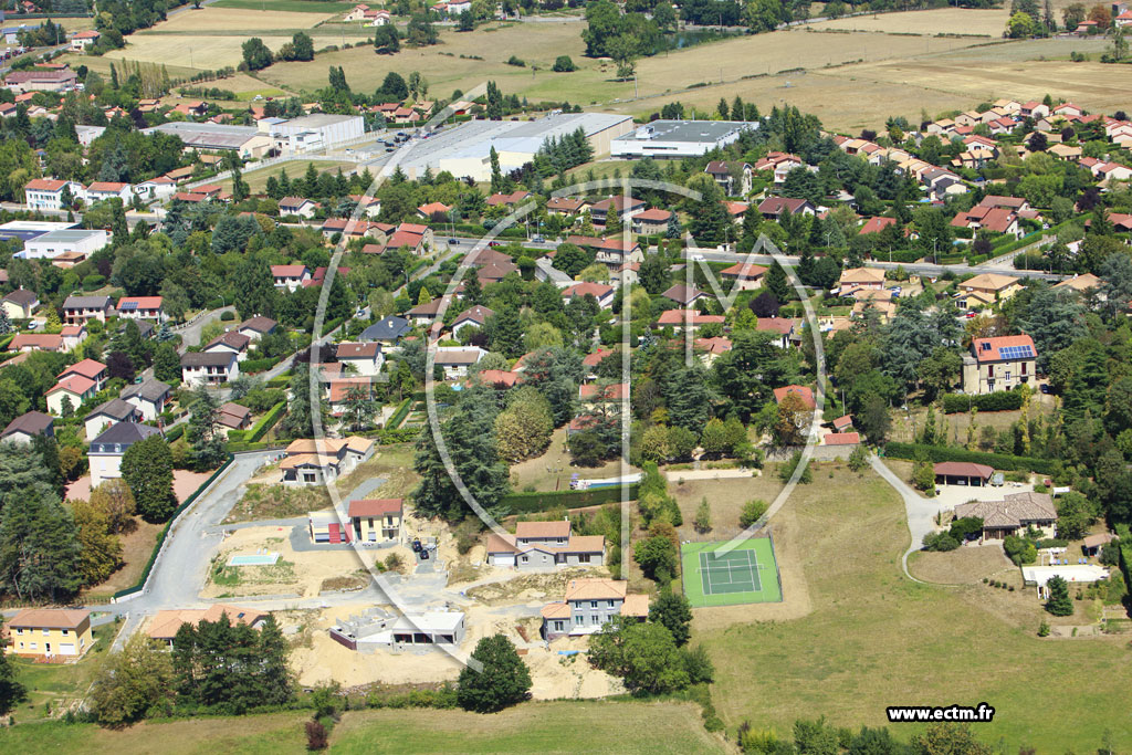 Photo arienne de Lentilly (La Burrette)