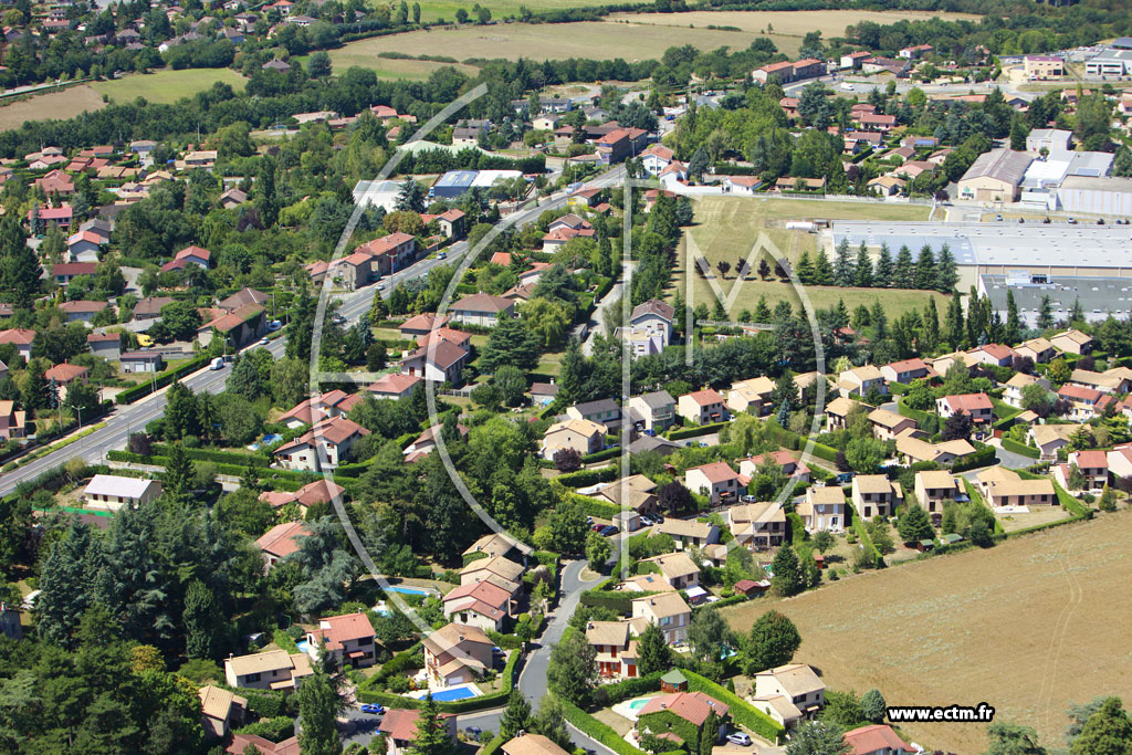 Photo arienne de Lentilly (La Burrette)