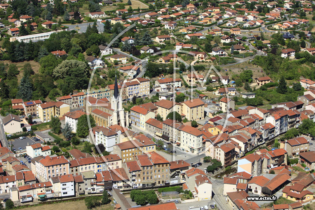 Photo arienne de Pontcharra-sur-Turdine