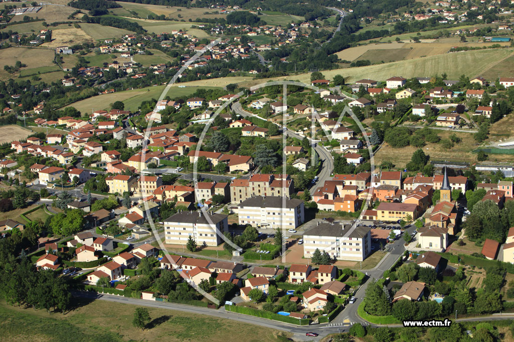 Photo arienne de Saint-Pierre-la-Palud