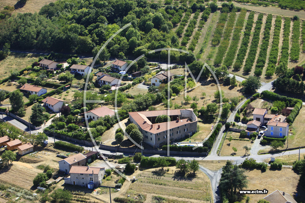 Photo arienne de Saint-Romain-de-Popey