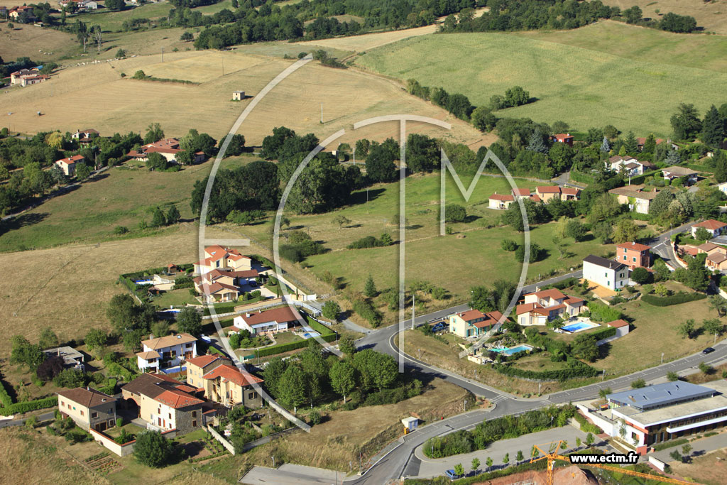 Photo arienne de Sourcieux-les-Mines