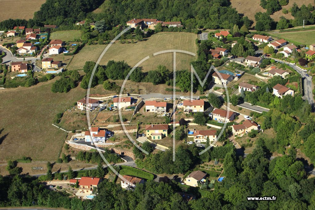 Photo arienne de Sourcieux-les-Mines