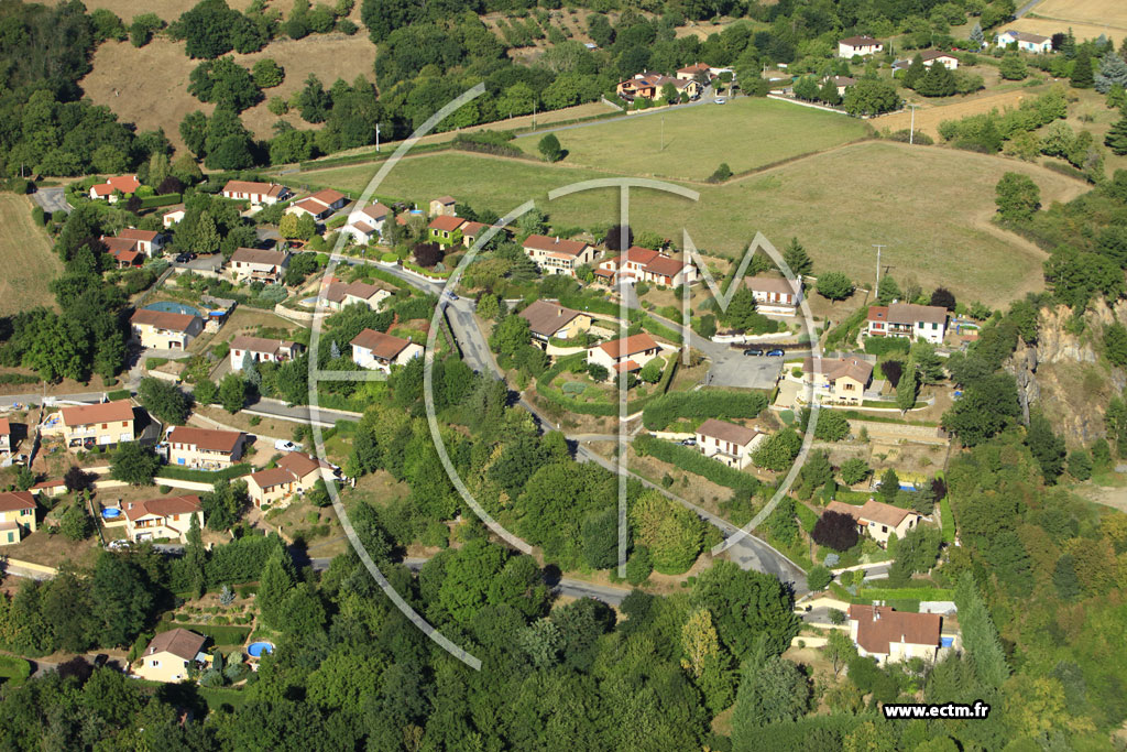 Photo arienne de Sourcieux-les-Mines