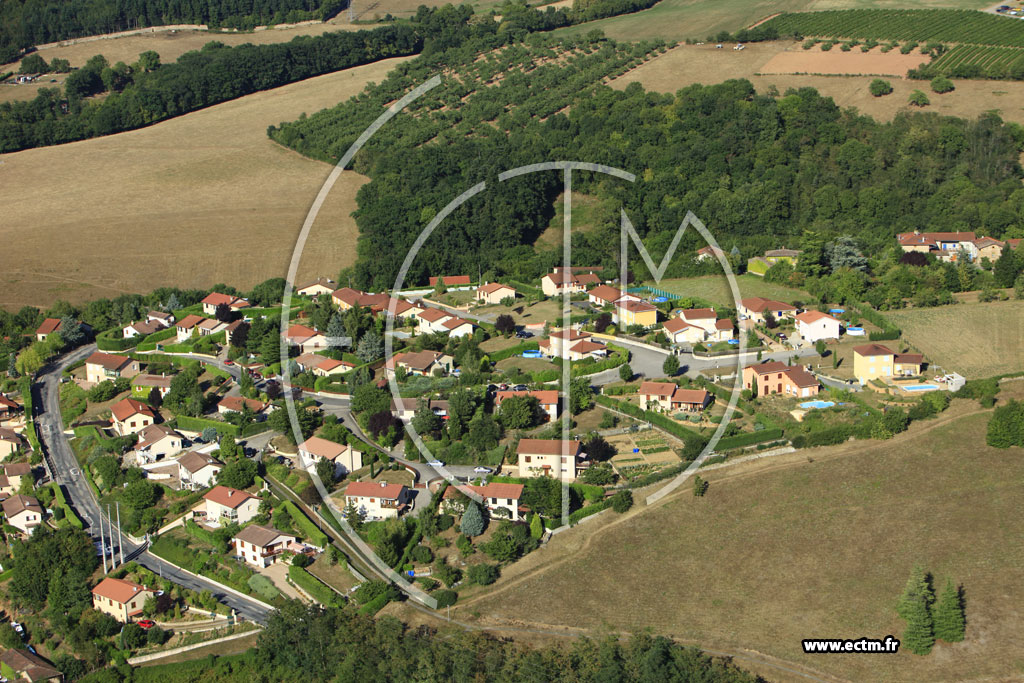 Photo arienne de Sourcieux-les-Mines