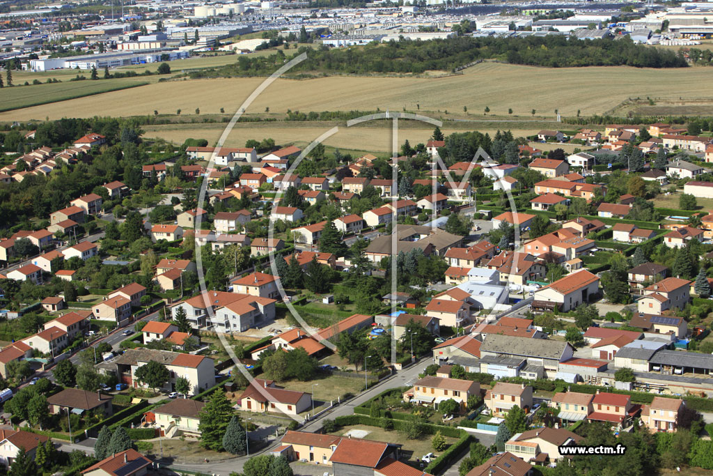 Photo arienne de Corbas (Route de Saint Priest)