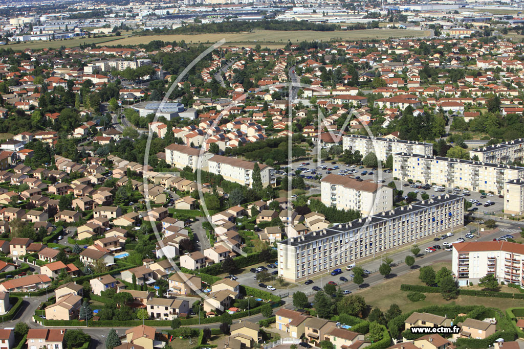 Photo arienne de Corbas (Rue des Frnes)