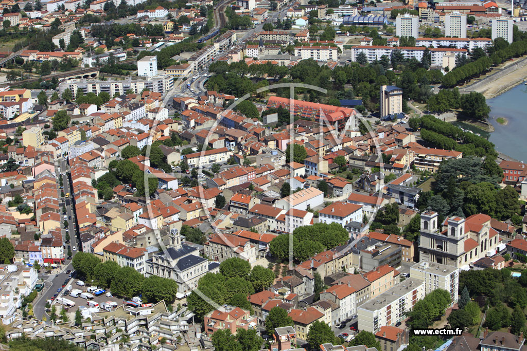 Photo arienne de Givors (Centre)