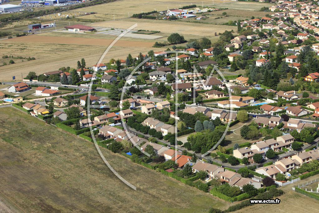 Photo arienne de Mions (Chemin du Charbonnier)