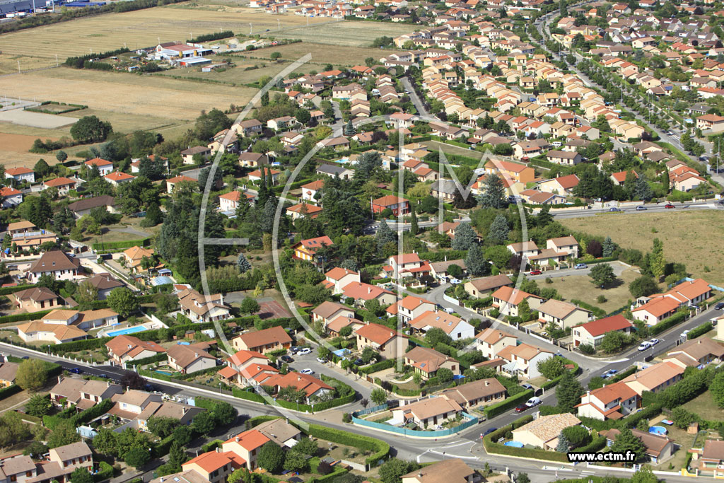 Photo arienne de Mions (Chemin du Charbonnier)