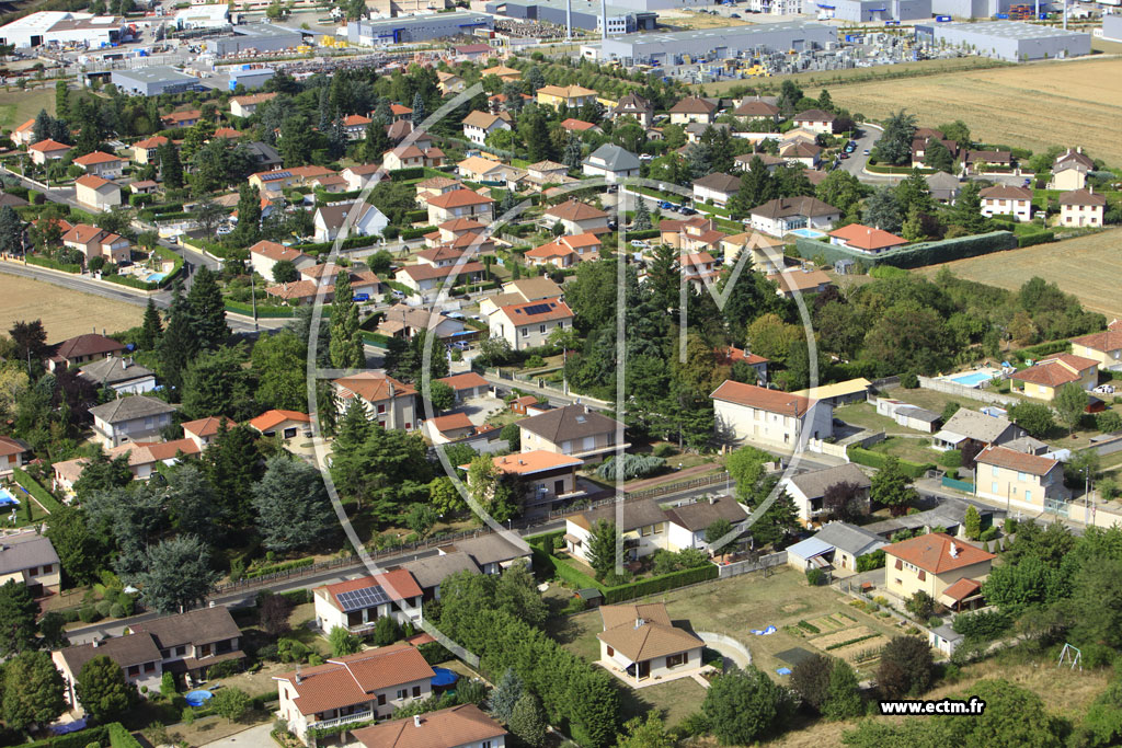 Photo arienne de Mions (Route de Saint Priest)