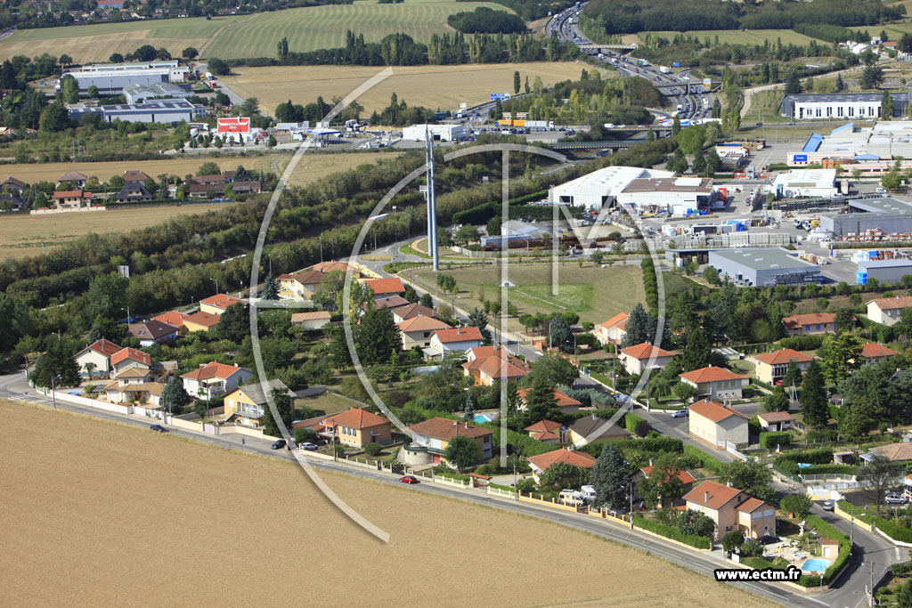 Photo arienne de Mions (Route de Saint Priest)