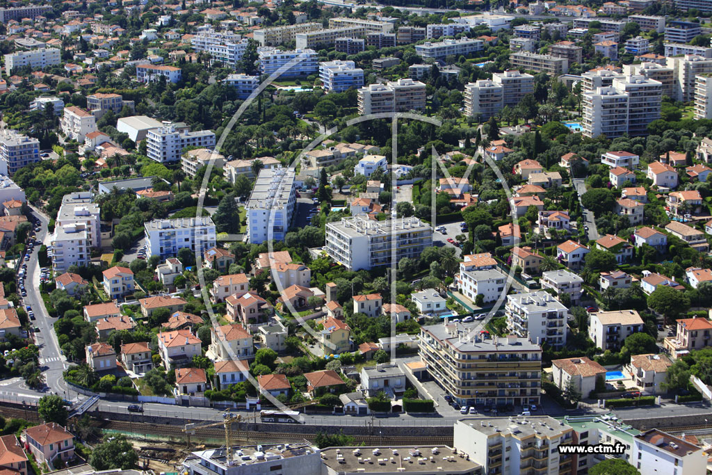 Photo arienne de Antibes (boulevard Raymond Poincar)