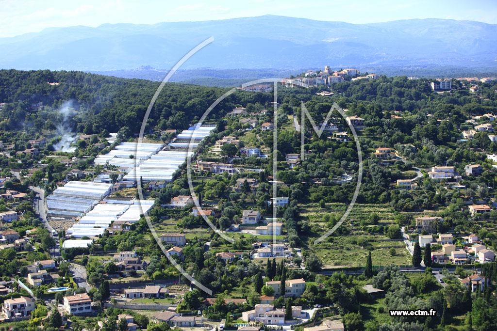 Photo arienne de Vallauris (chemin du Cannet)